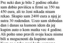 PRIJE NEKI DAN JE BILO 2 GODINE OD KAKO SAM DOBIO POVŠICU U FIRMI …..