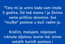 U dobi od pet godina tragično sam izgubila oca…