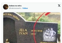 Hrvat pokojnoj ženi na spomenik stavio bizarnu stvar: Srbin jedva dočekao da mu napiše… (FOTO)