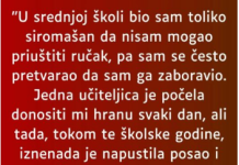 “U srednjoj školi bio sam toliko siromašan…”