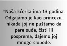 “Naša kćerka ima 13 godina…”