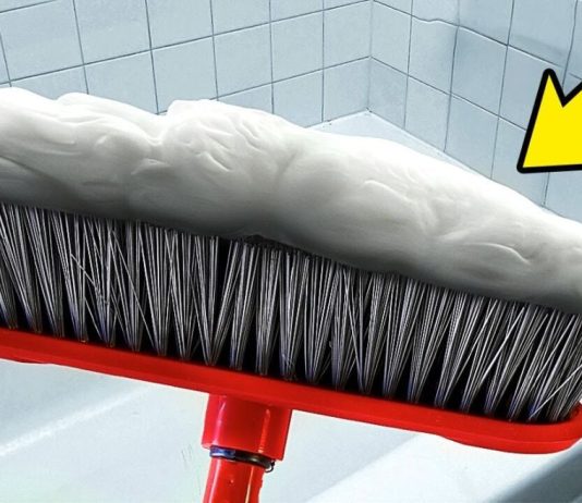 Pjenu za brijanje je ovako nanijela na metlu i sada svi živi kopiranju njen trik za čišćenje