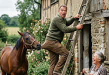 “Starac se popeo na ljestve da skine suhe grane s krova, ali u tom trenutku konj je iznenada zubima zgrabio rub njegovih hlača i naglo ga povukao dolje Čovjek ga je bijesno nazvao “zlom zvijeri”, odlučivši da je konj jednostavno poludio – sve dok se sekundu kasnije nije dogodilo nešto strašno…