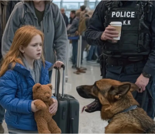 Službeni pas na aerodromu zalajao je na plišanog medu jedne devojčice — ono što je pronašao iznenadilo je sve.
