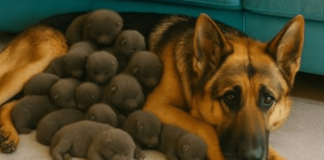 Muškarac je na putu pronašao trudnu nemačku ovčarku; kada je pas oštenio, veterinar je iznenađeno otkrio ko se pojavio na svetu.