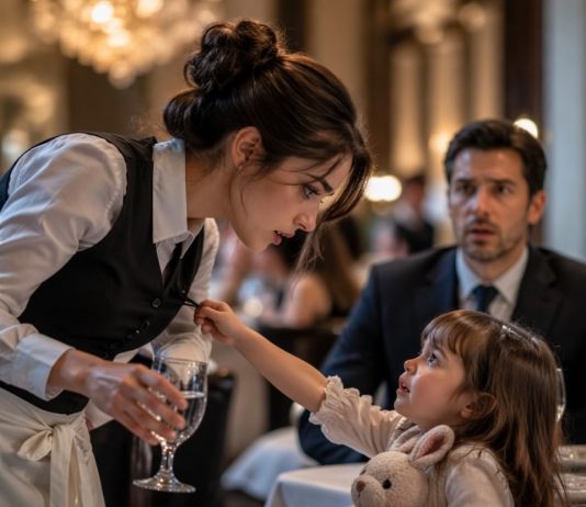 Nitko se nije usudio pomaknuti kad je kći milijunaša viknula: “Mama!”… ali pravi užas počeo je tek kad je konobarica shvatila da glas pripada djevojčici za koju su joj rekli da je mrtva
